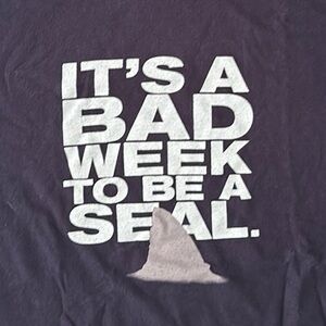 Shark week shirt discovery store shark week it’s a bad week to be a seal large